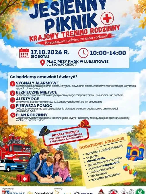 Jesienny piknik w Lubartowie: krajowy trening rodzinny już 17 października