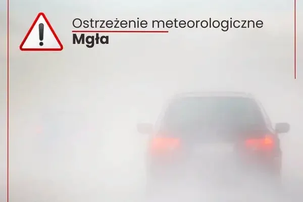 Gęsta mgła nad powiatem lubartowskim – IMGW ostrzega