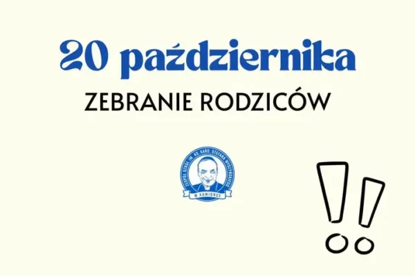 Zebranie rodziców w Zespole Szkół w Kamionce – 20 października