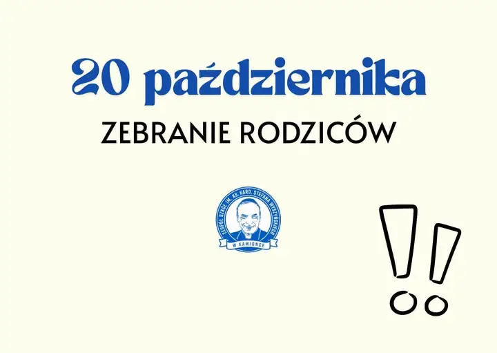 Zebranie rodziców w Zespole Szkół w Kamionce – 20 października