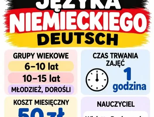 Zapisy na kurs języka niemieckiego w Sannikach – dla dzieci, młodzieży i dorosłych