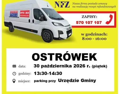 Bezpłatne badanie wzroku w Ostrówku – 30 października 2026