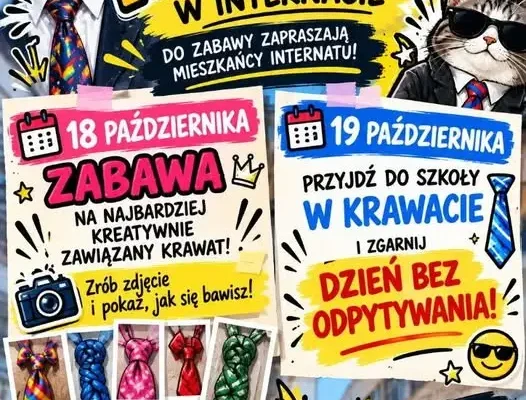 Dzień Krawata w ZS – dzień bez pytania i niespodzianka dla nauczycieli