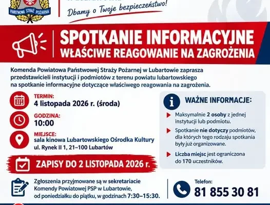 Lubartów: straż pożarna szkoli instytucje z reagowania na zagrożenia