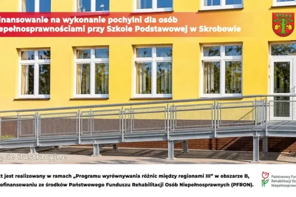 Gmina Lubartów buduje pochylnię w Skrobowie. PFRON pokryje większość kosztów