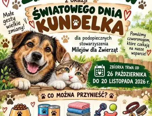 Dzień Kundelka w Milejowie – szkolna zbiórka dla bezdomnych zwierząt
