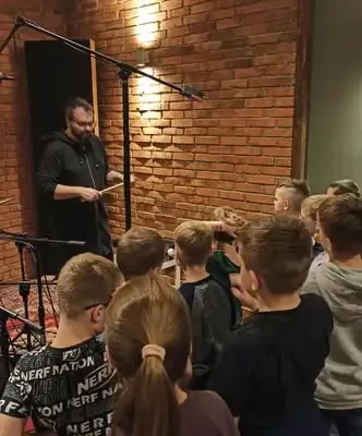 Klasa 2A z wizytą w studiu nagrań MAJART w Lubartowie