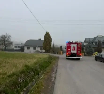 Niedźwiada: samochód osobowy wpadł do rzeki. Jedna osoba poszkodowana