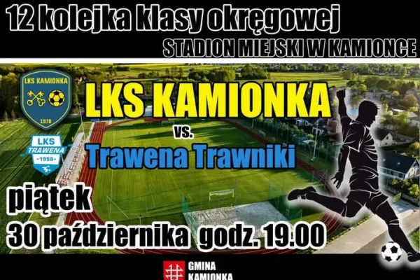 Mecz piłki nożnej w Kamionce – 12. kolejka klasy okręgowej